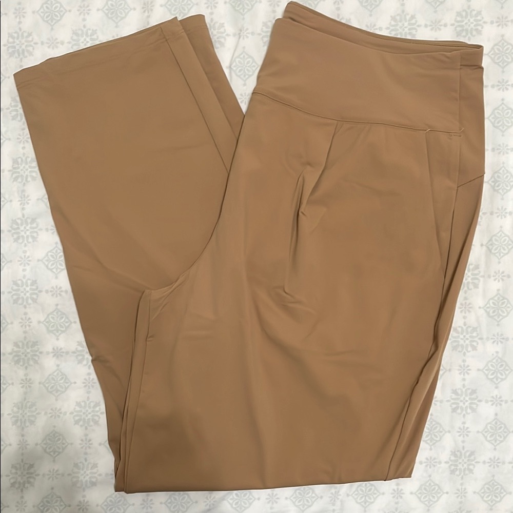 Express Tan Ankle Length Pants with Classic Style